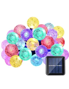 Instalatie Solara de exterior, cu 30 beculete LED, lumina 2