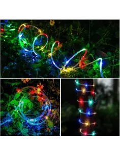 Furtun 10m cu fir de cupru si micro led, multicolor