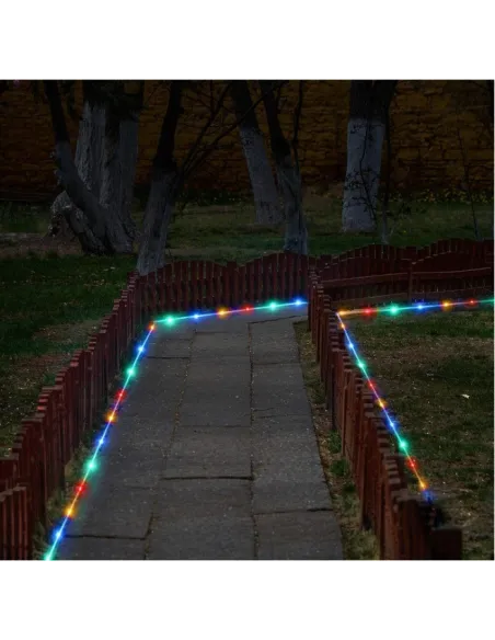 Furtun 10m cu fir de cupru si micro led, multicolor