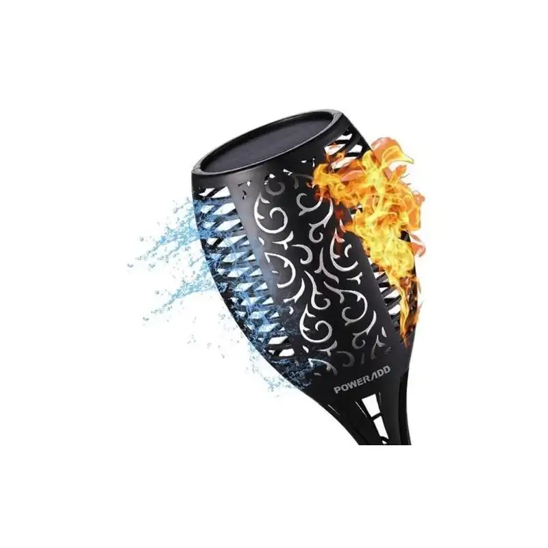 Lampa solara tip torta cu efect flacara red-mag.ro