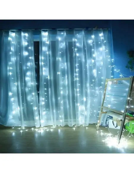 Instalatie tip perdea 3x2.8m, exterior-interior, 400 led