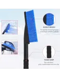 Racleta 2 in 1 gheata si perie zapada,maner cu burete, 60 cm