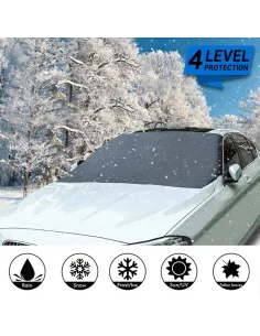 Prelata magnetica auto, 2 in 1, protecție împotriva soarelui și
