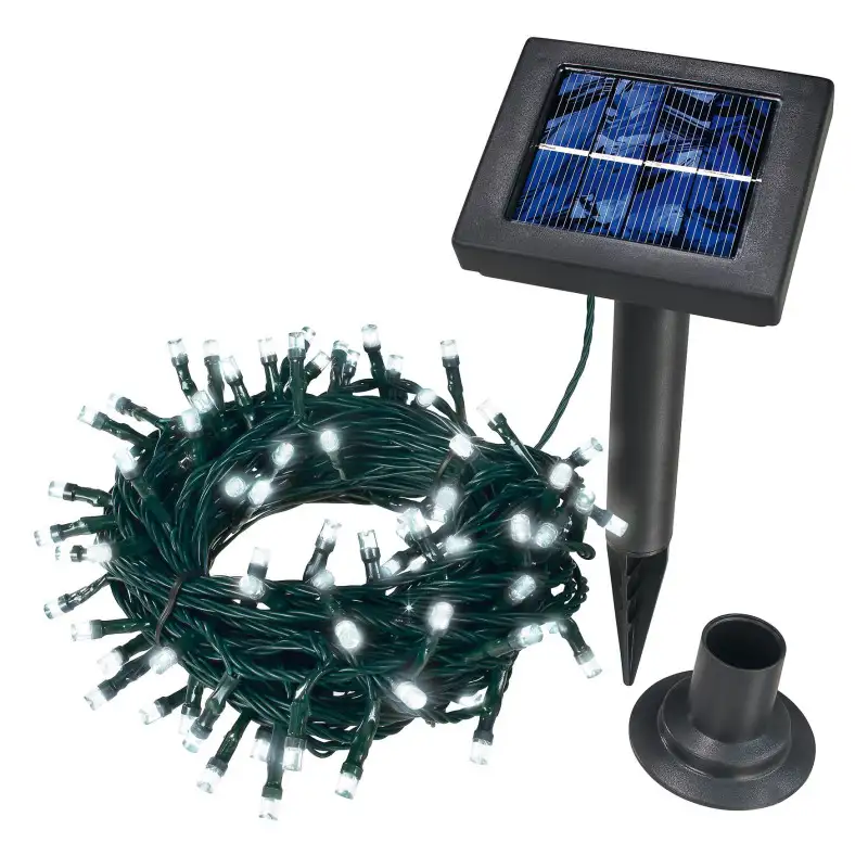 Instalatie 100 LED cu panou solar si controler, lungime 10