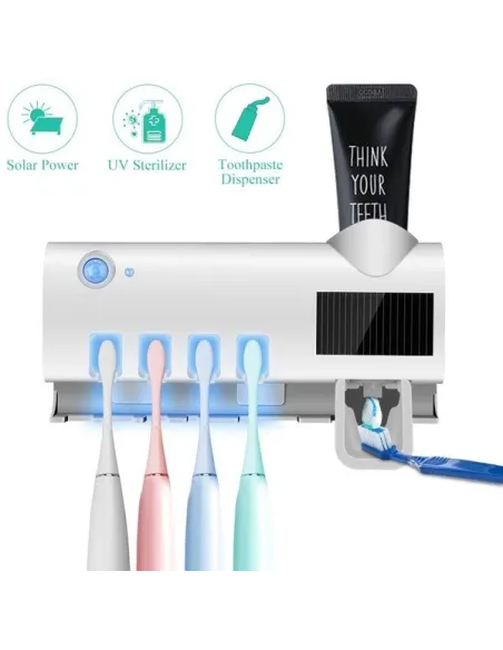 Dozator pentru pasta de dinti cu alimentare solara si