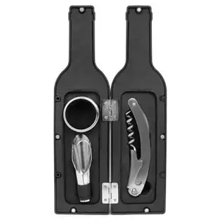 Set elegant de vin cu 3 accesorii red-mag.ro