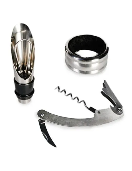 Set elegant de vin cu 3 accesorii red-mag.ro