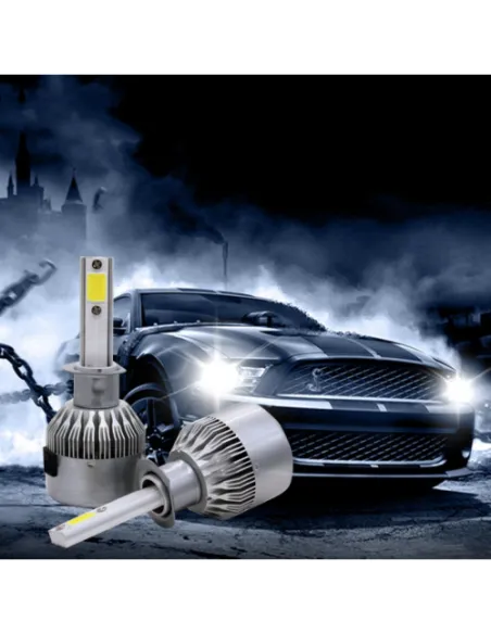 Set 2 becuri auto LED C6 H1 red-mag.ro