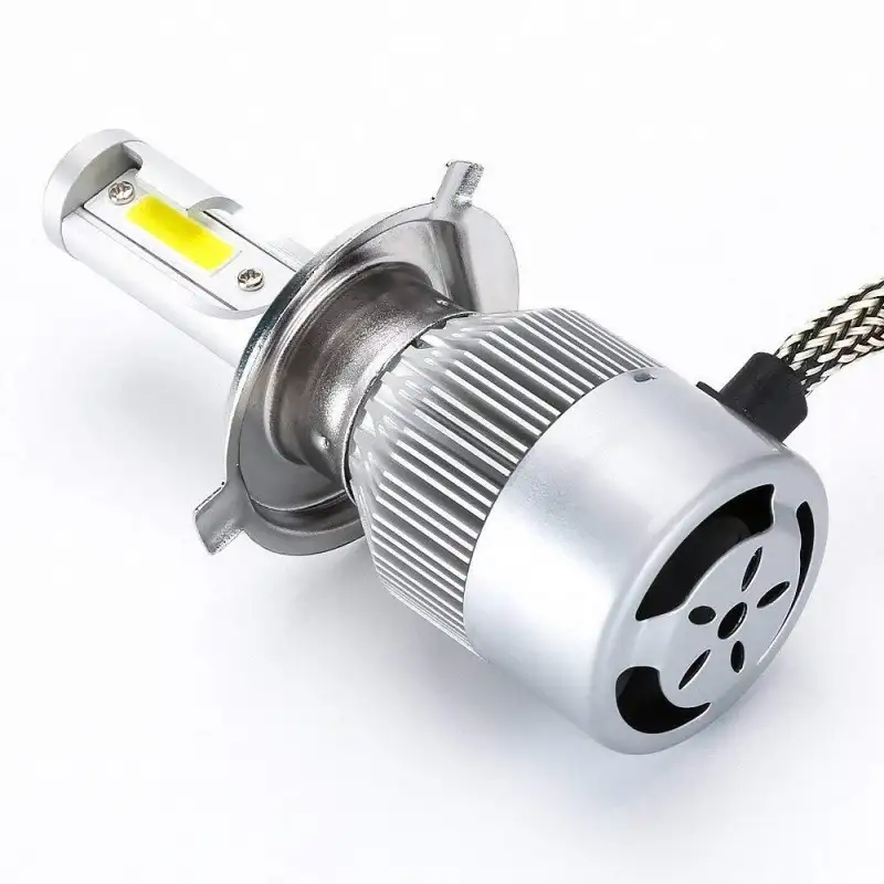 Set 2 becuri auto LED C6 H4 6000K cu 2 faze red-mag.ro