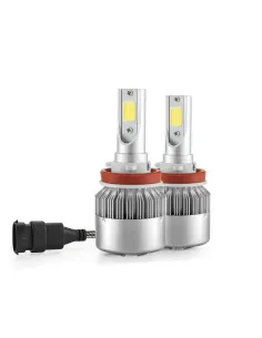 Set de 2 becuri COB C6 H8/H9/H11 red-mag.ro