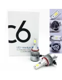 Set de 2 becuri COB C6 H8/H9/H11 red-mag.ro