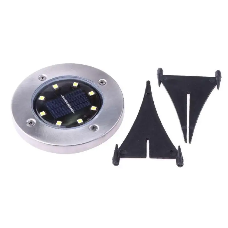 Set 4 x lampa solara cu 8 leduri si senzor de lumina cu fixare