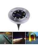 Set 4 x lampa solara cu 8 leduri si senzor de lumina cu fixare