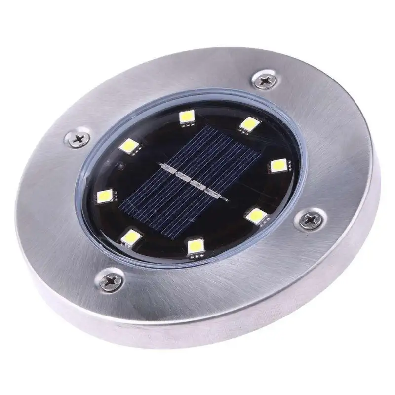 Set 4 x lampa solara cu 8 leduri si senzor de lumina cu fixare