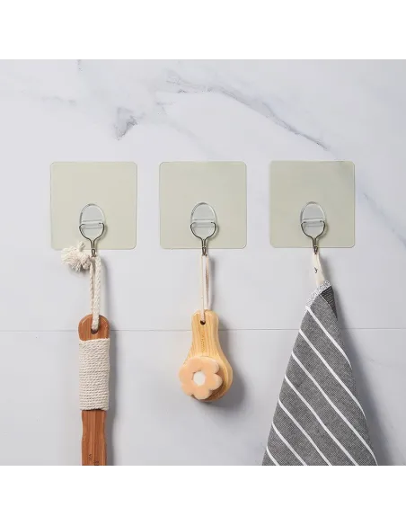 Pachet de 3 bucăți - Cârlige autoadeziv de perete red-mag.ro