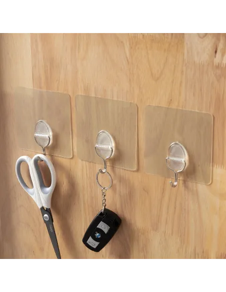 Pachet de 3 bucăți - Cârlige autoadeziv de perete red-mag.ro