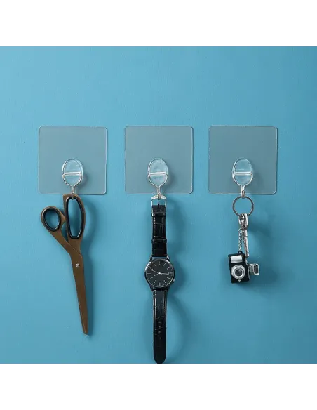 Pachet de 3 bucăți - Cârlige autoadeziv de perete red-mag.ro