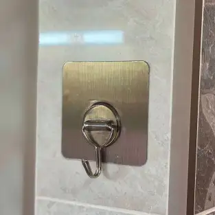 Pachet de 4 bucăți - Carlig autoadeziv de perete, plastic