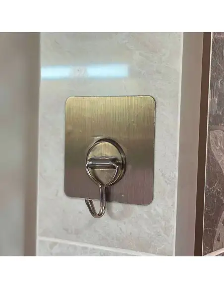 Pachet de 4 bucăți - Carlig autoadeziv de perete, plastic