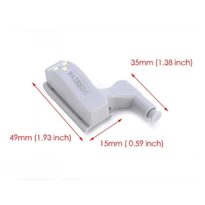 Set 2 x Lampă automată cu LED si amortizor, pentru balamale