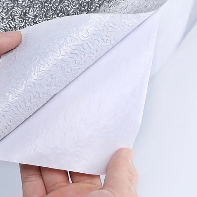 Folie de aluminiu autoadeziva bucatarie 60 x 300 cm red-mag.ro