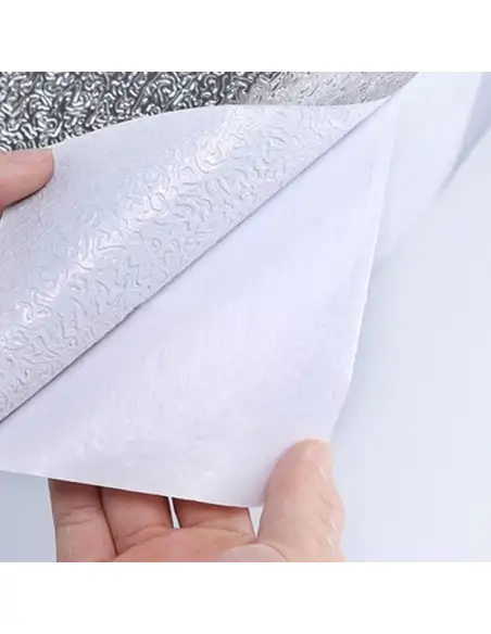 Folie de aluminiu autoadeziva bucatarie 60 x 300 cm red-mag.ro