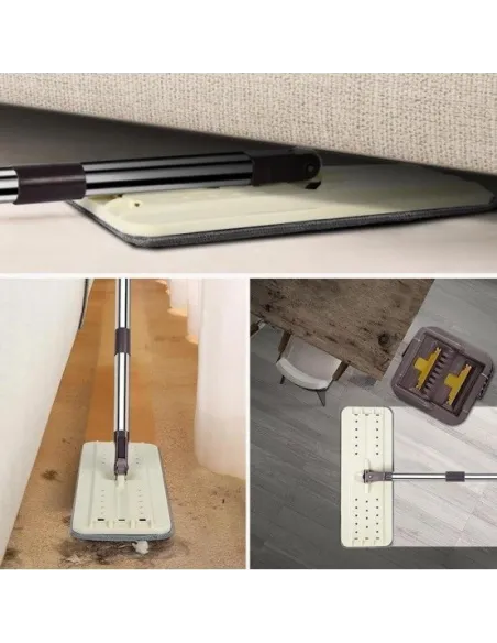 Mop Sillgech Plat Mop 360º, galeata cu 2 cuve pentru spalare si