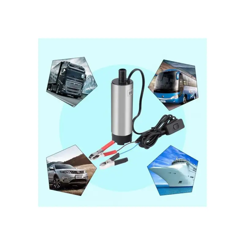 Pompa electrica auto submersibila 12V, 20 l/min, 52 mm
