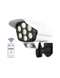 Camera falsa cu panou solar, 77 LED, senzor de miscare, JD