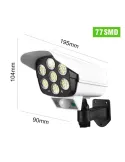 Camera falsa cu panou solar, 77 LED, senzor de miscare, JD