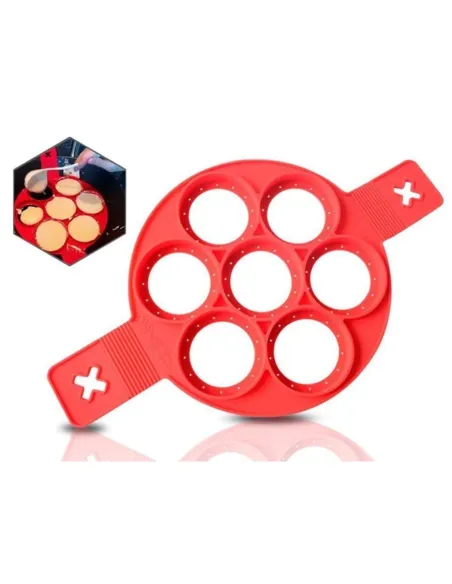 Set 2 x forma din silicon pentru clatite si oua