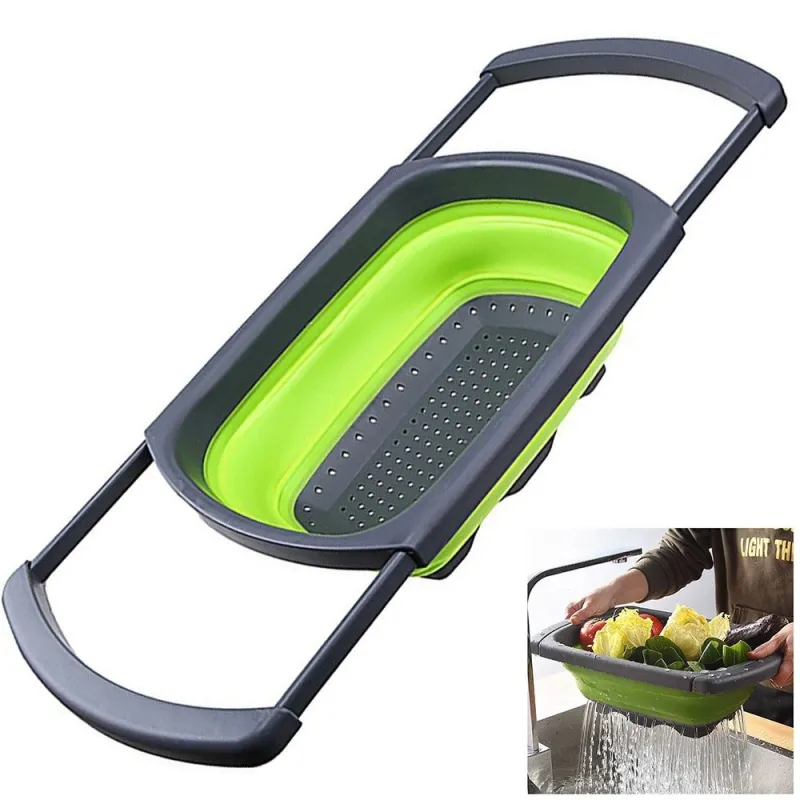 Strecuratoare pliabila din silicon cu manere