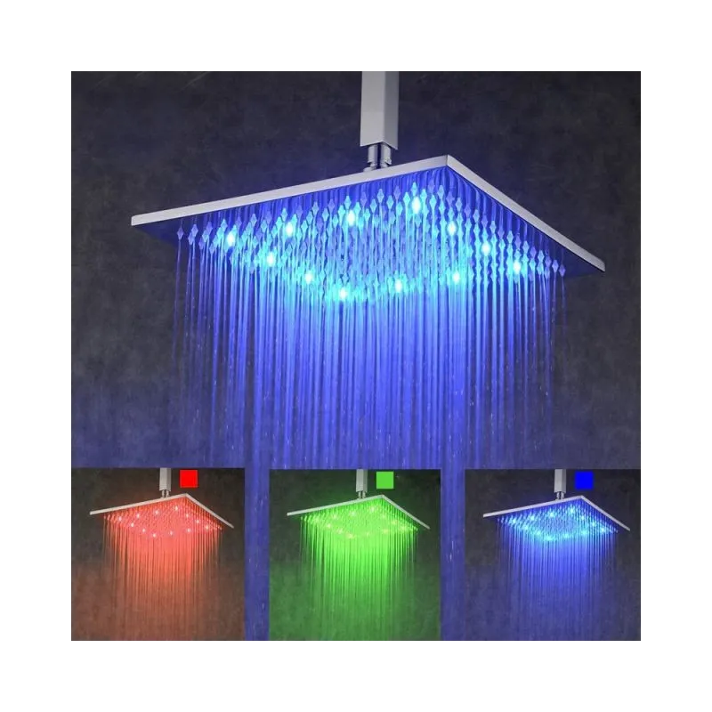 Para de dus XXL cu LED si senzor de temperatura red-mag.ro