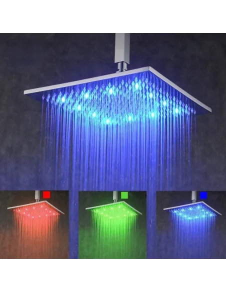 Para de dus XXL cu LED si senzor de temperatura red-mag.ro