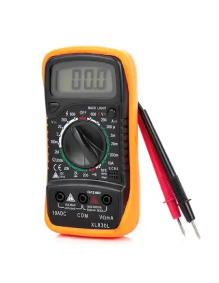 Multimetru digital XL830L prevazut cu carcasa antisoc red-mag.ro