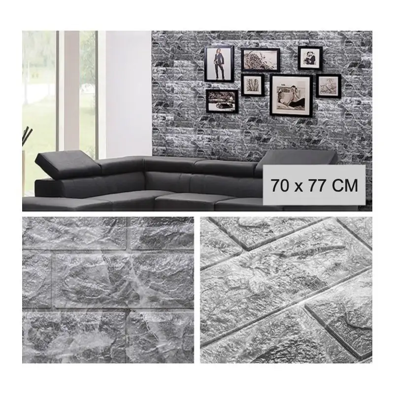 Tapet autoadeziv Marble, 77 x 70 cm, spuma moale 3D red-mag.ro