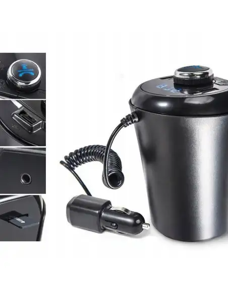 Transmitator auto ElektroStator BX6, Bluetooth, FM, 2 x USB