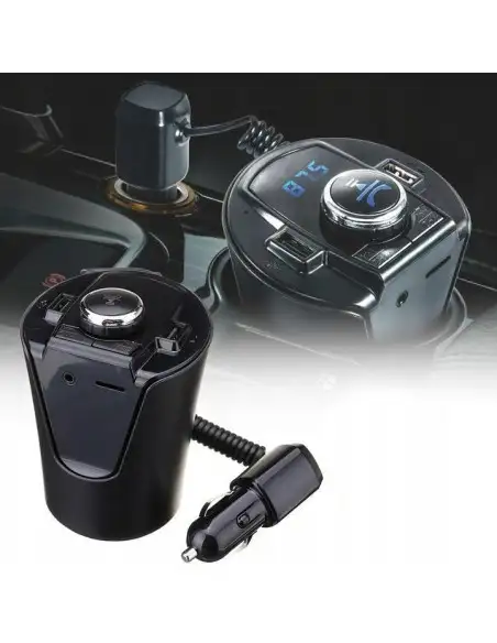 Transmitator auto ElektroStator BX6, Bluetooth, FM, 2 x USB