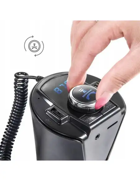 Transmitator auto ElektroStator BX6, Bluetooth, FM, 2 x USB