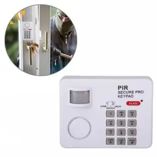 Alarma wireless cu senzor de miscare si cod de blocare /