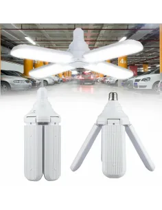 Bec lampa LED cu 4 brate mobile ajustabile, Fan Blade, E27 2