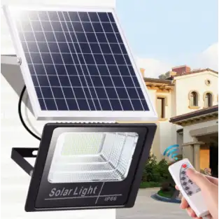 Proiector LED 100W cu panou solar, telecomanda inclusa 2