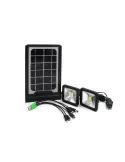 Kit incarcare solara pentru Camping 2 lampi LED si functie de