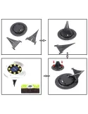 Set 4 Lampi decorative led cu incarcare solara Deco Garden