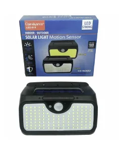 Lampa cu panou solar, 107 LED-uri si senzor de miscare