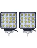 Set 2 proiectoare LED auto offroad 48W, 16 LED, 12V-24V