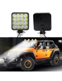 Set 2 proiectoare LED auto offroad 48W, 16 LED, 12V-24V