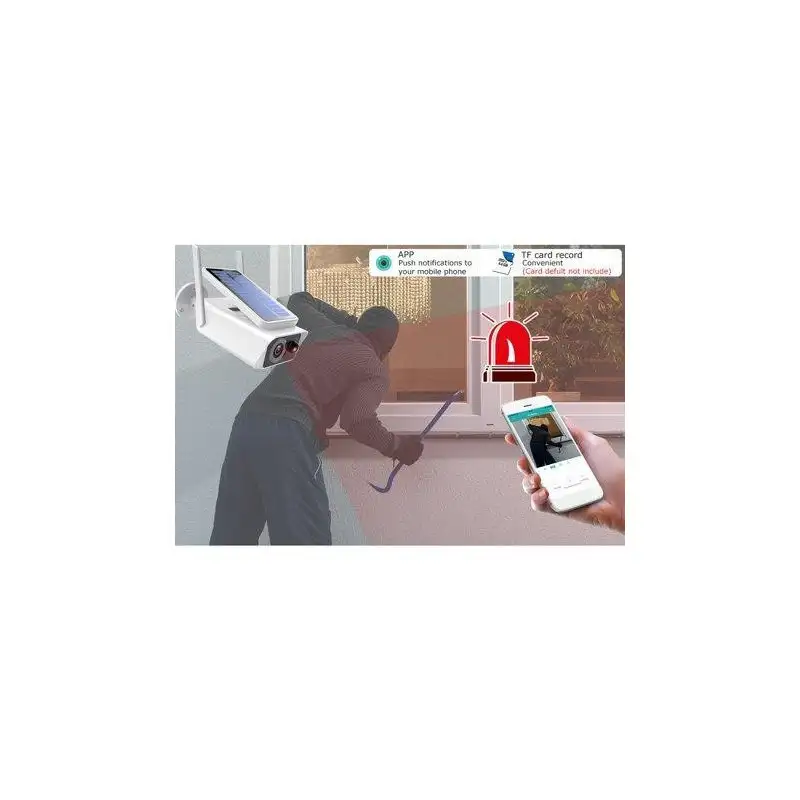 Camera de supraveghere IP Wireless HD cu panou solar red-mag.ro