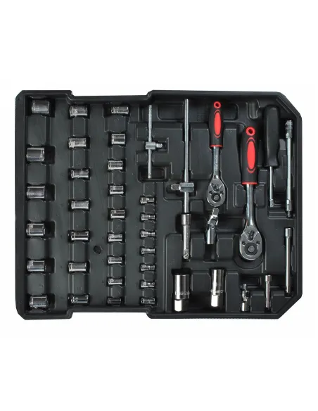 Trusa profesionala de scule cu 256 piese red-mag.ro