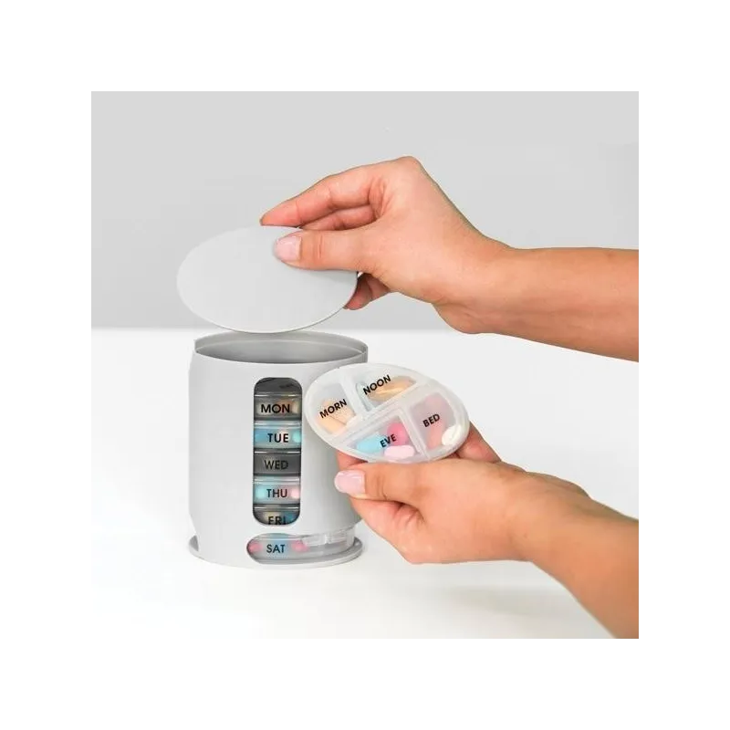 Organizator cu sertar pentru pastile / medicamente red-mag.ro